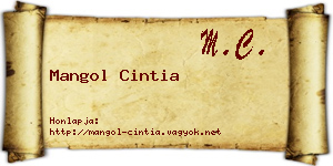 Mangol Cintia névjegykártya